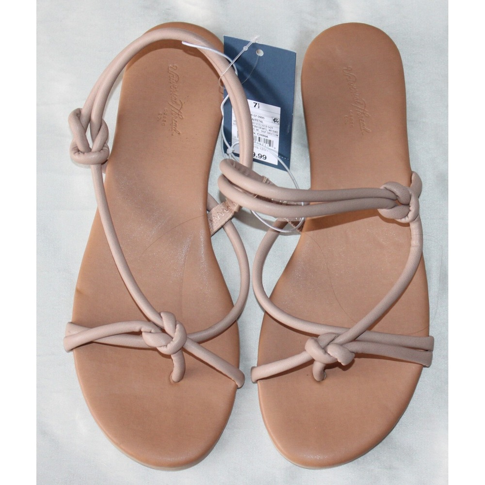 Women's Petal Tubular Sandals - Universal Thread - Tan - Size 11 NEW WITH TAGS